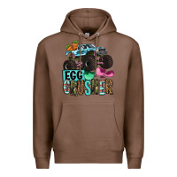 Chestnut Easter Day Monster truck Easter egg crusher Premium Hoodie - OliviaCreatesArt