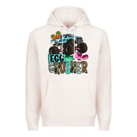 Pale Pink Easter Day Monster truck Easter egg crusher Premium Hoodie - OliviaCreatesArt