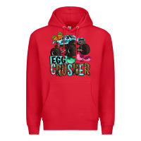 Red Easter Day Monster truck Easter egg crusher Premium Hoodie - OliviaCreatesArt