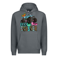 Rock Easter Day Monster truck Easter egg crusher Premium Hoodie - OliviaCreatesArt