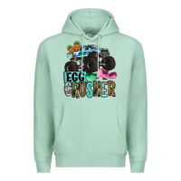 Seafoam Easter Day Monster truck Easter egg crusher Premium Hoodie - OliviaCreatesArt