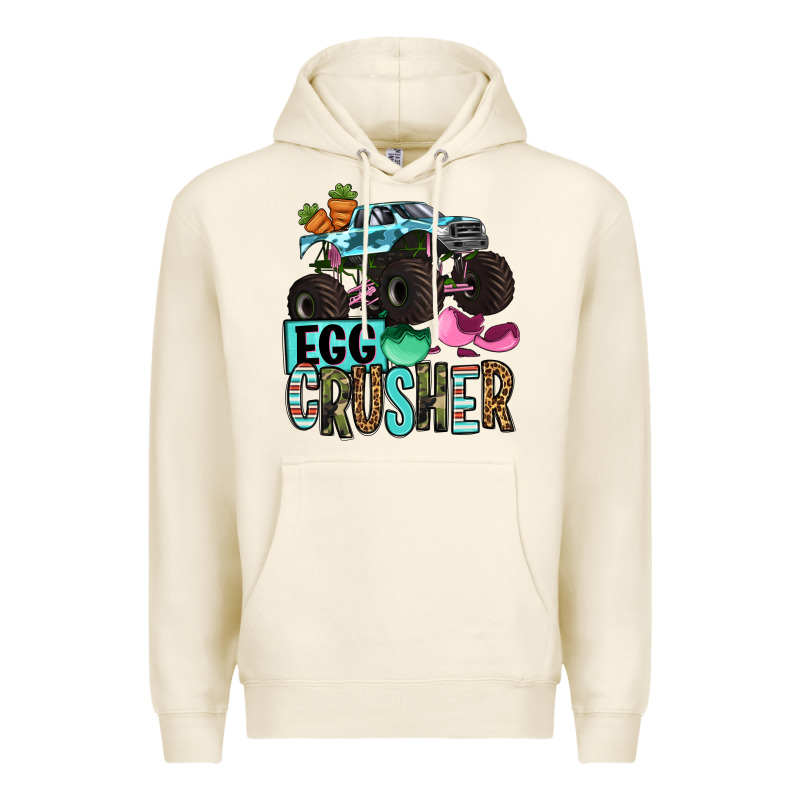 Easter Day Monster Truck Easter Egg Crusher Premium Hoodie by OliviaCreatesArt | Teevron