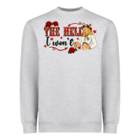 Heather Grey the hell i wont with sassy pinup cowgirl Heavyweight Sweatshirt - texasbilliewilder