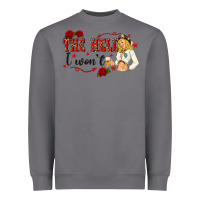 Storm the hell i wont with sassy pinup cowgirl Heavyweight Sweatshirt - texasbilliewilder
