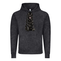 Vintage Black newfoundland dog Vintage Hoodie - LillyAllenDesigns