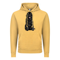 Vintage Mustard newfoundland dog Vintage Hoodie - LillyAllenDesigns