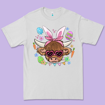 Easter Cow Premium Tee Designed By Maliassmallbusiness