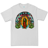 Dove Grey our lady of guadalupe rainbow Premium Tee - JahusDesignShop