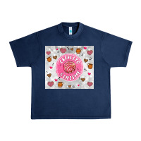 Navy cafecito y chisme Urban Heavy Tee - Artiststas