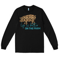 Black Life is Better on the Farm Long Sleeve Tee - Bettercallsaul