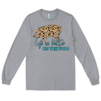 Heather Grey Life is Better on the Farm Long Sleeve Tee - Bettercallsaul