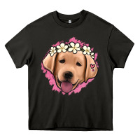 Asphalt jack russel floral kopyası Heavy Core Tee - Jasminsmagicworld