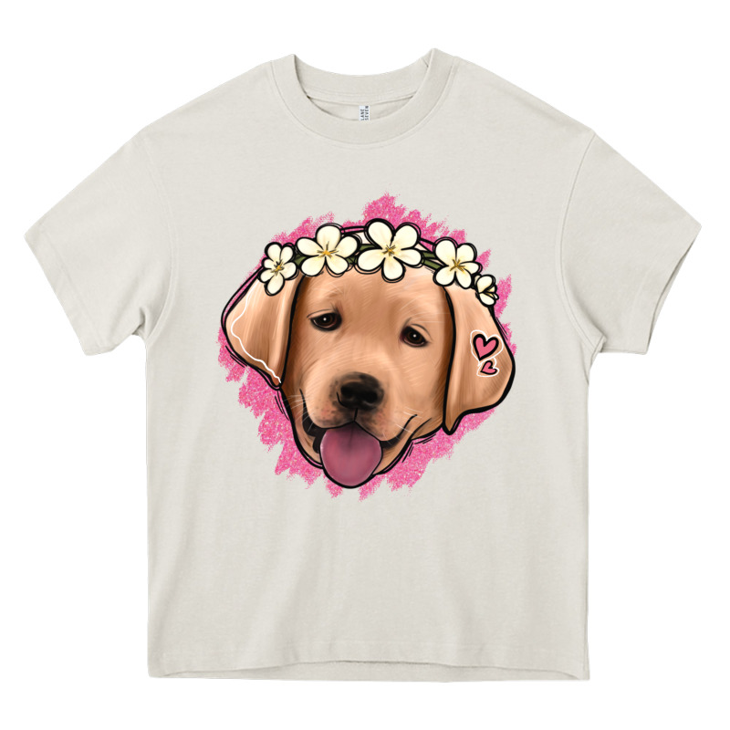 Jack Russel Floral Kopyası Heavy Core Tee by Jasminsmagicworld | Teevron