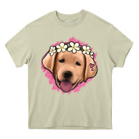 Mossy jack russel floral kopyası Heavy Core Tee - Jasminsmagicworld