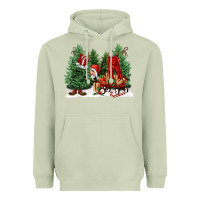 Matcha christmas santa Heavyweight Hoodie - FaDigitalArtStudio