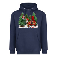 Navy christmas santa Heavyweight Hoodie - FaDigitalArtStudio