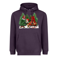 Plum christmas santa Heavyweight Hoodie - FaDigitalArtStudio