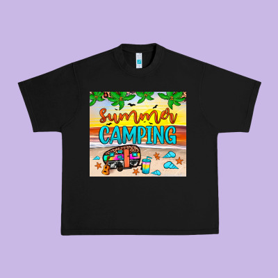 Summer Camping Urban Heavy Tee Designed By Jahusdesignshop