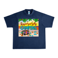 Navy summer camping Urban Heavy Tee - JahusDesignShop