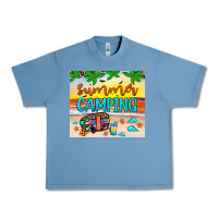 Pebble Blue summer camping Urban Heavy Tee - JahusDesignShop