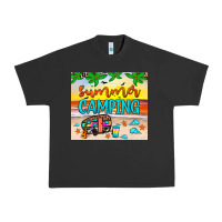 Pigment Black summer camping Urban Heavy Tee - JahusDesignShop