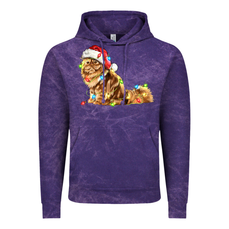 Christmas Persian Cat Vintage Hoodie by LillyAllenDesigns | Teevron