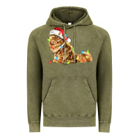 Vintage Olive christmas persian cat Vintage Hoodie - LillyAllenDesigns