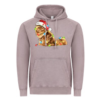 Vintage Zinc christmas persian cat Vintage Hoodie - LillyAllenDesigns