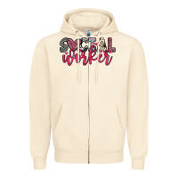 Sandshell social worker Zipper Hoodie - OliviaCreatesArt