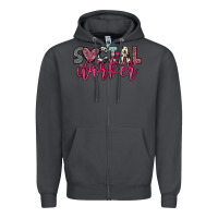 Smoke social worker Zipper Hoodie - OliviaCreatesArt
