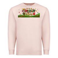 Pale Pink christmas vibes libbey glass Premium Sweatshirt - BundleAndBundleShop