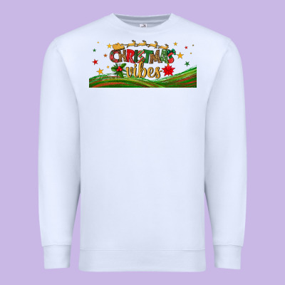 Christmas Vibes Libbey Glass Premium Sweatshirt Designed By Bundleandbundleshop