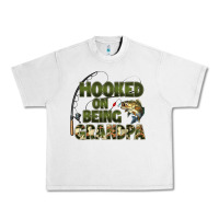 Lunar Rock fish lures hooked on being grandpa Urban Heavy Tee - Artiststas