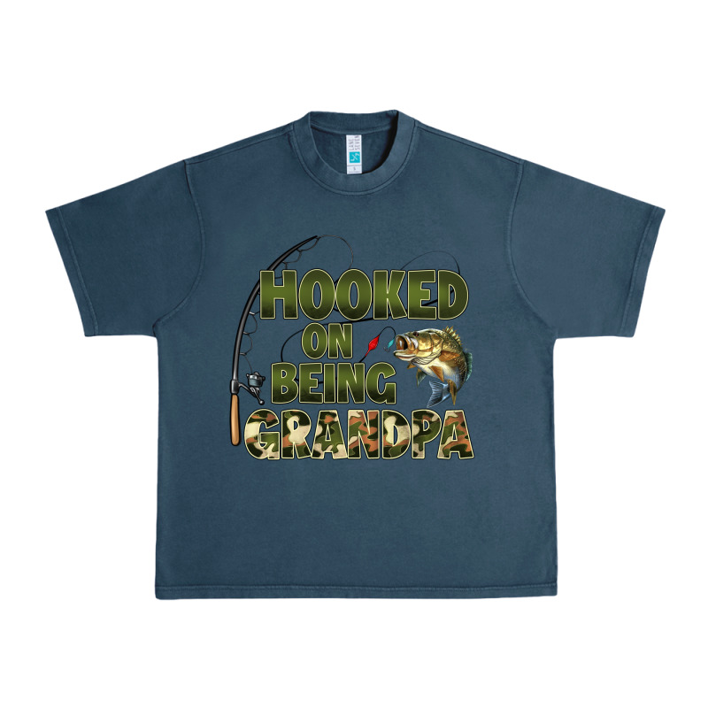 Fish Lures Hooked On Being Grandpa Urban Heavy Tee by Artiststas | Teevron