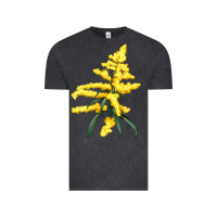 Vintage Black Botanical Goldenrod Vintage Tee - LillyAllenDesigns