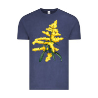 Vintage Denim Botanical Goldenrod Vintage Tee - LillyAllenDesigns