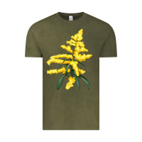 Vintage Olive Botanical Goldenrod Vintage Tee - LillyAllenDesigns