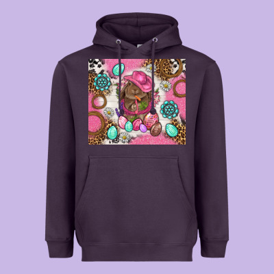 Cowboy Bunny Easter Tumbler Heavyweight Hoodie Designed By Bundleandbundleshop