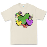 Bone mardi gras hearts Premium Tee - MaliasSmallBusiness