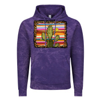 Cloud Purple serape leopard cactus Vintage Hoodie - RanaPortraitStore