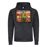 Vintage Black serape leopard cactus Vintage Hoodie - RanaPortraitStore