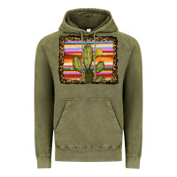 Vintage Olive serape leopard cactus Vintage Hoodie - RanaPortraitStore