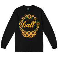 Black Happy Fall Sunflowers Long Sleeve Tee - Bettercallsaul