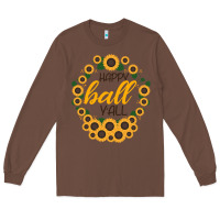 Chestnut Happy Fall Sunflowers Long Sleeve Tee - Bettercallsaul