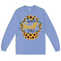 Colony Blue Happy Fall Sunflowers Long Sleeve Tee - Bettercallsaul