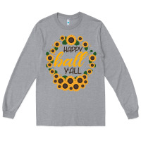 Heather Grey Happy Fall Sunflowers Long Sleeve Tee - Bettercallsaul