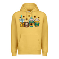 Antique Gold yellowstone coffee cups Premium Hoodie - OliviaCreatesArt