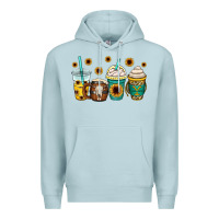 Blue Mist yellowstone coffee cups Premium Hoodie - OliviaCreatesArt
