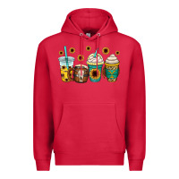Cardinal yellowstone coffee cups Premium Hoodie - OliviaCreatesArt