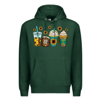 Sports Green yellowstone coffee cups Premium Hoodie - OliviaCreatesArt
